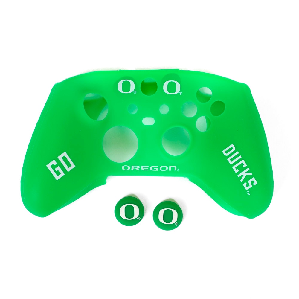 Classic Oregon O, Green, Accessories, Gifts, Tech, Varsity Gripz, Xbox, Controller Bundle, Go Ducks, 1022740